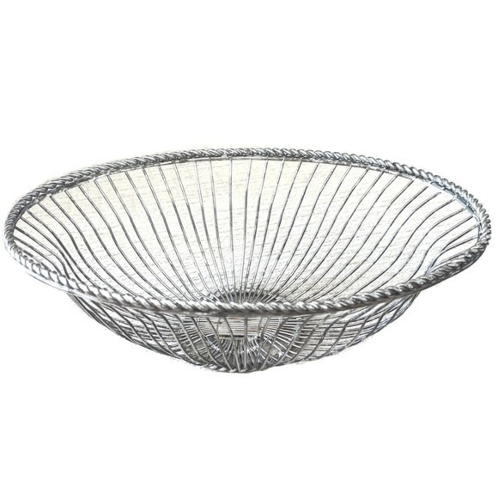 Antique Silver Wire Basket!